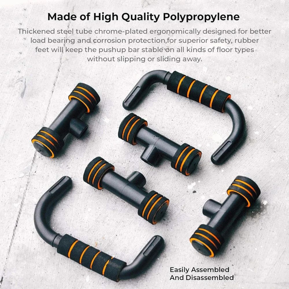 Push Up Handle Bar with Foam Grip (Fixed Bar)