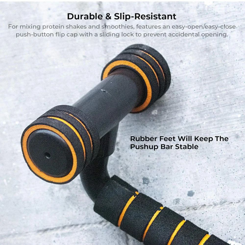 Push Up Handle Bar with Foam Grip (Fixed Bar)